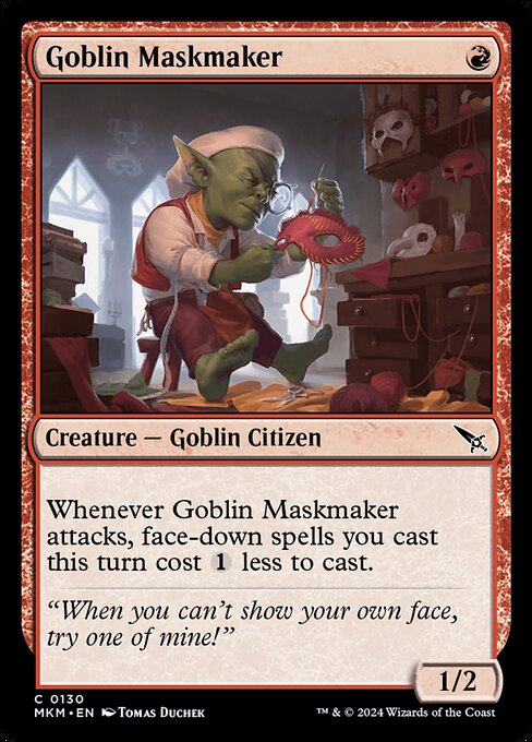 Goblin Maskmaker - Murders at Karlov Manor (MKM) #130 [Foil] [Foil]
