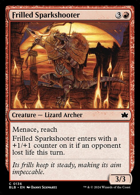 Frilled Sparkshooter - Bloomburrow (BLB) #136 [Foil]