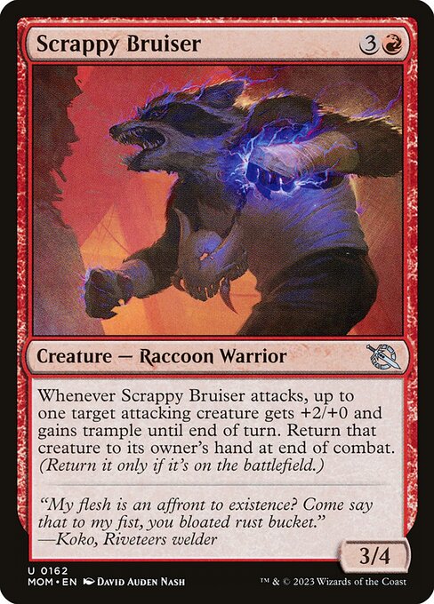 Scrappy Bruiser - March of the Machine (MOM) #162 [Foil] [Foil]