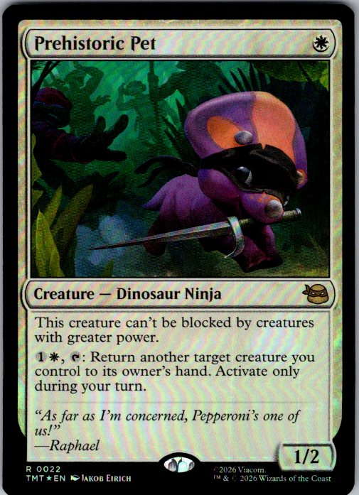 Prehistoric Pet [Foil] - Teenage Mutant Ninja Turtles (TMT) #22 [Foil]