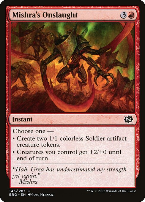 Mishra's Onslaught - The Brothers' War () #143