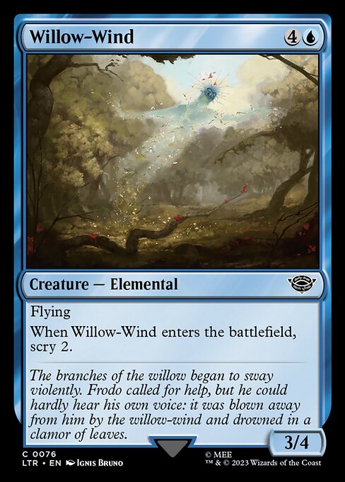 Willow-Wind - The Lord of the Rings: Tales of Middle-earth (ltr) #76 [Foil] [Foil]