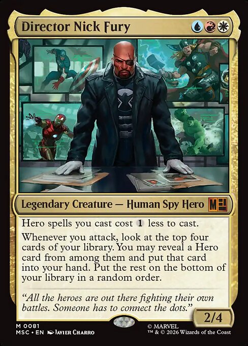 Director Nick Fury - Marvel Super Heroes Commander (MSC) #81