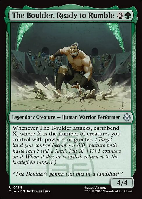 The Boulder, Ready to Rumble - Avatar: The Last Airbender () #168 [Foil] [Foil]