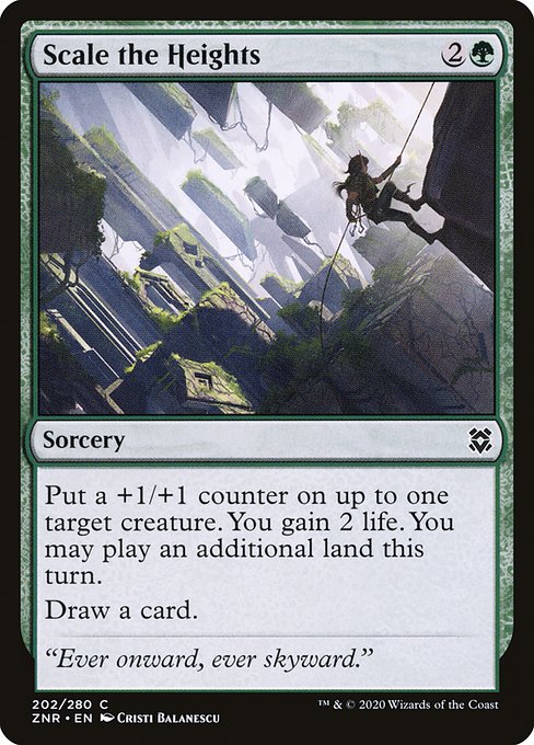 Scale the Heights - Zendikar Rising () #202