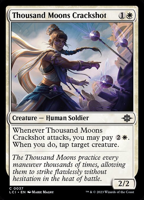 Thousand Moons Crackshot - The Lost Caverns of Ixalan (lci) #37 [Foil] [Foil]