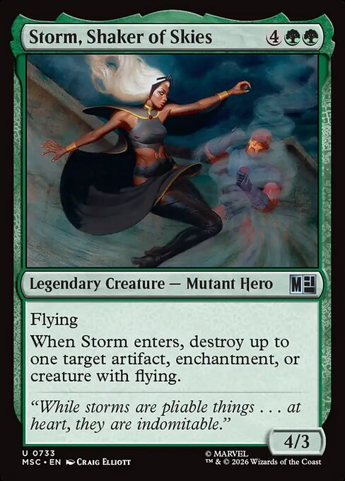 Storm, Shaker of Skies - Marvel Super Heroes Commander () #733
