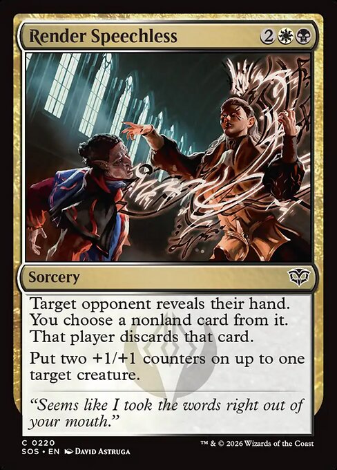 Render Speechless - Secrets of Strixhaven () #220 [Foil] [Foil]