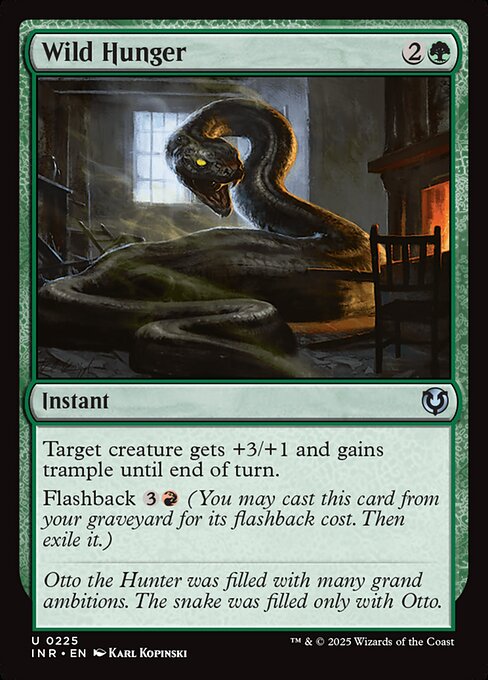 Wild Hunger - Innistrad Remastered (inr) #225 [Foil] [Foil]