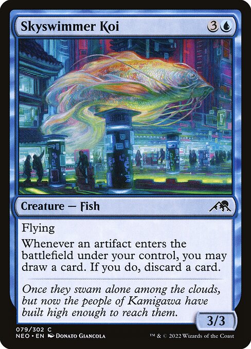Skyswimmer Koi - Kamigawa: Neon Dynasty (NEO) #79 [Foil] [Foil]