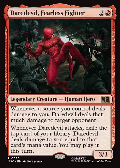 Daredevil, Fearless Fighter - Marvel Super Heroes Commander () #685 [Foil] [Foil]