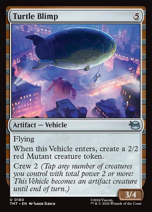 Turtle Blimp - Teenage Mutant Ninja Turtles () #180 [Foil] [Foil]