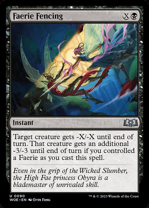 Faerie Fencing - Wilds of Eldraine () #90 [Foil] [Foil]