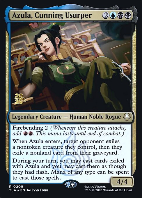 Azula, Cunning Usurper - Avatar: The Last Airbender Promos (PTLA) #208s