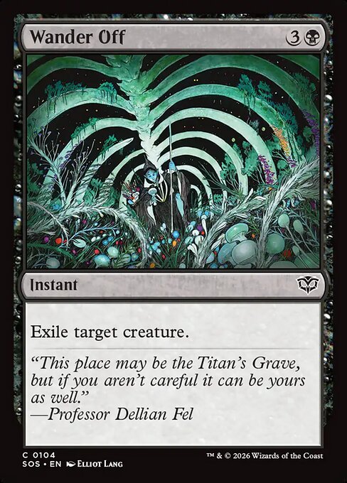 Wander Off - Secrets of Strixhaven () #104 [Foil] [Foil]