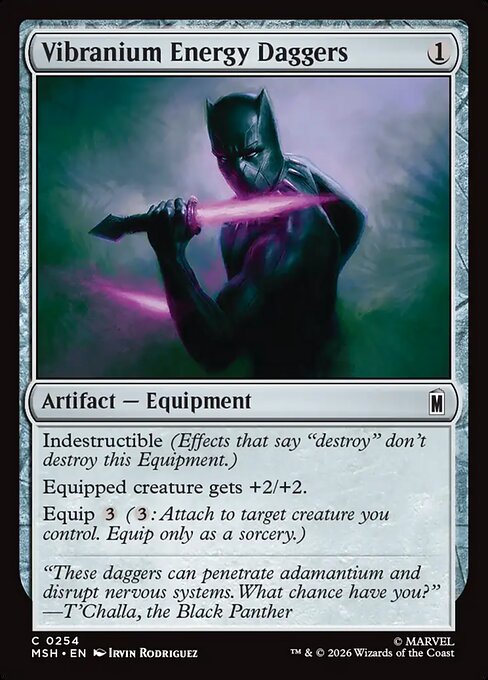 Vibranium Energy Daggers - Marvel Super Heroes () #254