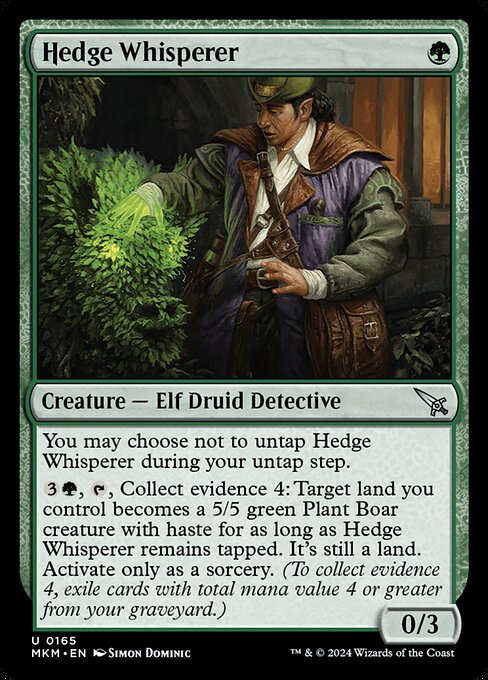 Hedge Whisperer - Murders at Karlov Manor (MKM) #165 [Foil] [Foil]