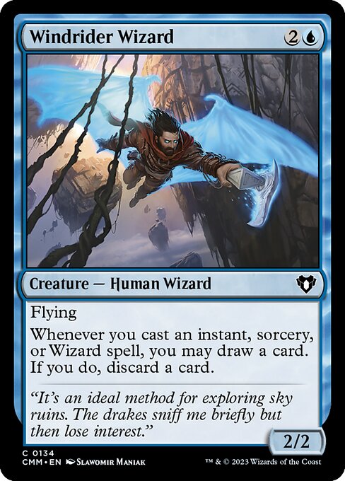 Windrider Wizard - Commander Masters () #134