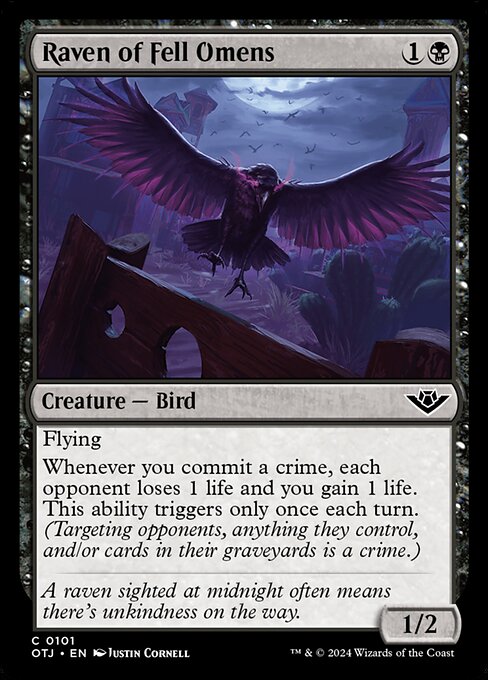 Raven of Fell Omens - Outlaws of Thunder Junction () #101