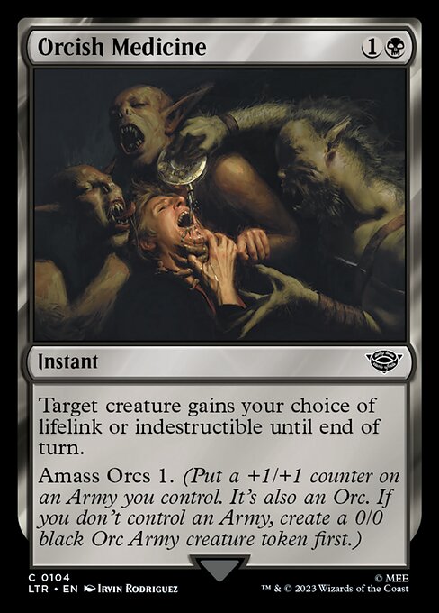 Orcish Medicine - The Lord of the Rings: Tales of Middle-earth (ltr) #104 [Foil] [Foil]