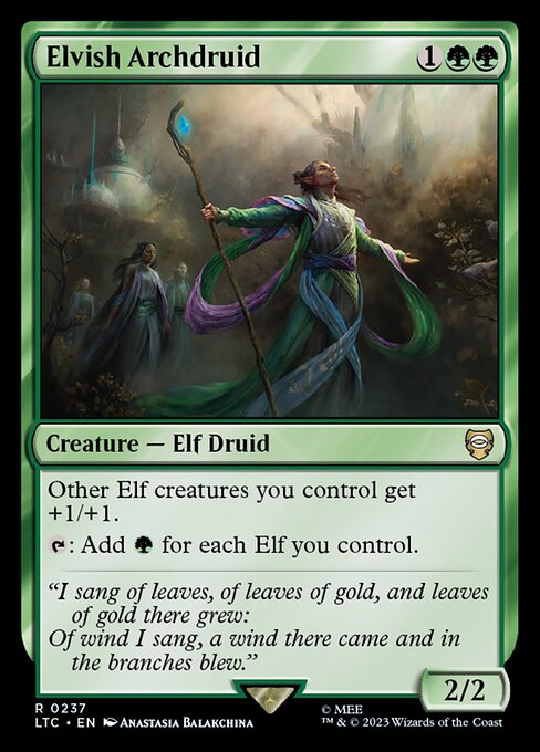 Elvish Archdruid - Tales of Middle-earth Commander (ltc) #237