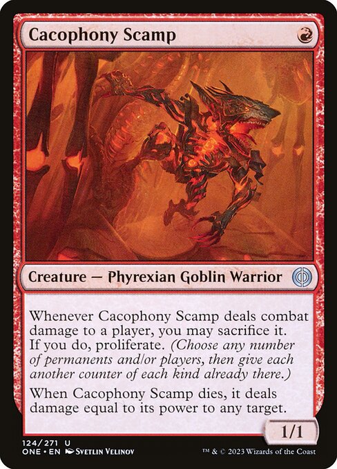 Cacophony Scamp - Phyrexia: All Will Be One () #124
