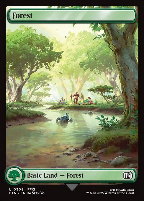 Forest - Final Fantasy (FIN) #308 [Foil] [Foil]