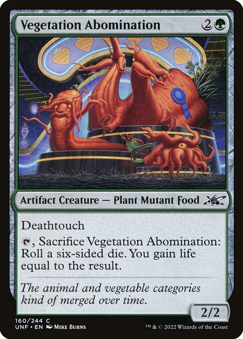 Vegetation Abomination - Unfinity () #160 [Foil] [Foil]