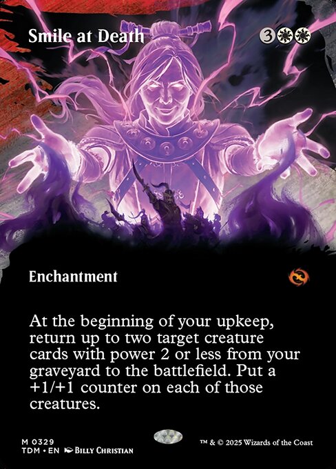 Smile at Death - Tarkir: Dragonstorm () #329 [Foil] [Foil]