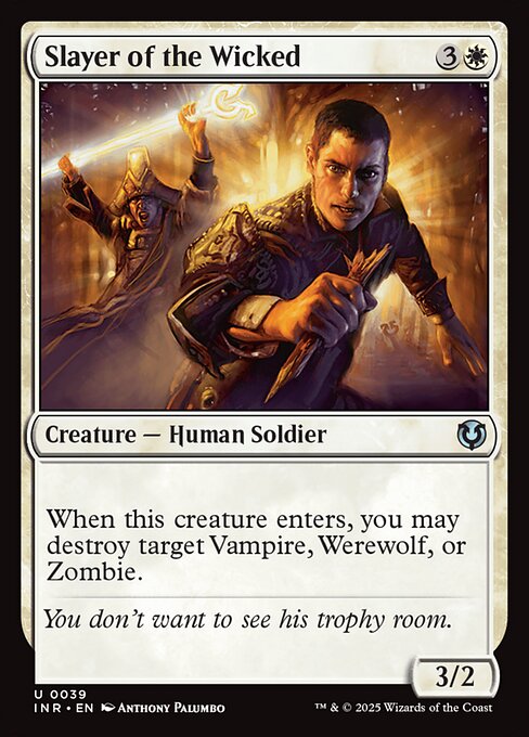 Slayer of the Wicked - Innistrad Remastered (inr) #39 [Foil] [Foil]