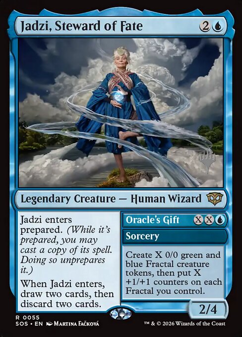 Jadzi, Steward of Fate // Oracle's Gift - Secrets of Strixhaven Promos (PSOS) #55p