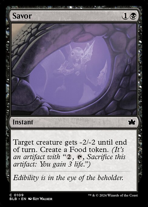 Savor - Bloomburrow (BLB) #109 [Foil]