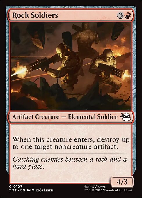 Rock Soldiers - Teenage Mutant Ninja Turtles (TMT) #107 [Foil] [Foil]