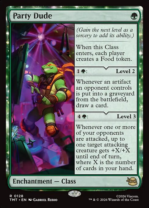 Party Dude - Teenage Mutant Ninja Turtles () #128 [Foil] [Foil]