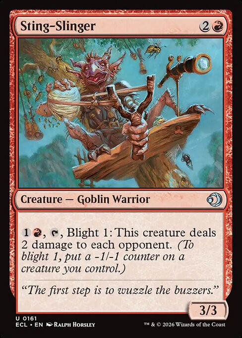 Sting-Slinger - Lorwyn Eclipsed (ecl) #161 [Foil] [Foil]
