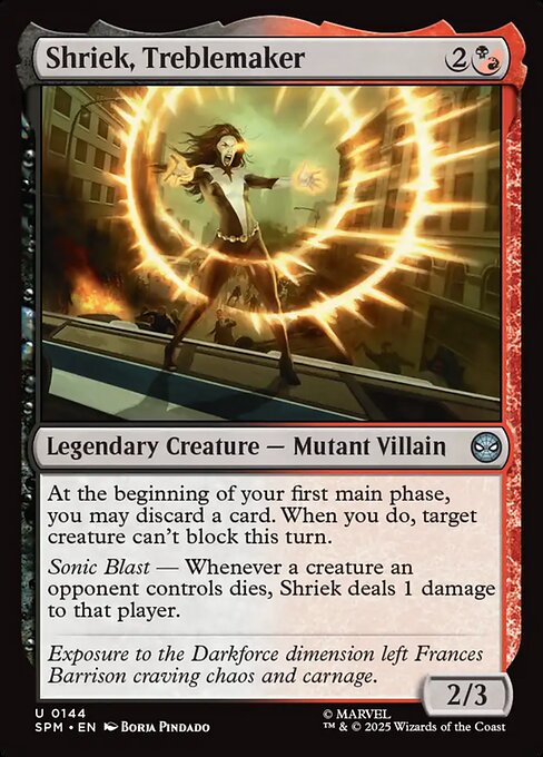 Shriek, Treblemaker - Marvel's Spider-Man () #144 [Foil] [Foil]