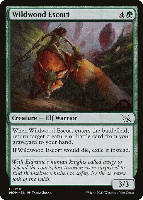 Wildwood Escort - March of the Machine (MOM) #216 [Foil] [Foil]