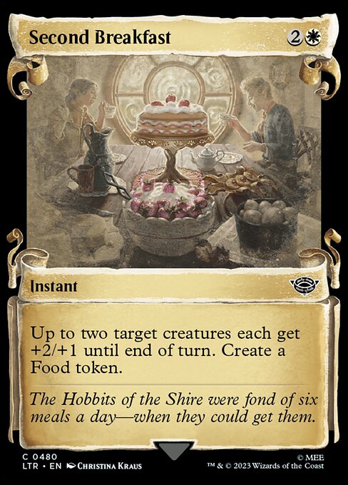 Second Breakfast - The Lord of the Rings: Tales of Middle-earth (ltr) #480 [Foil] [Foil]
