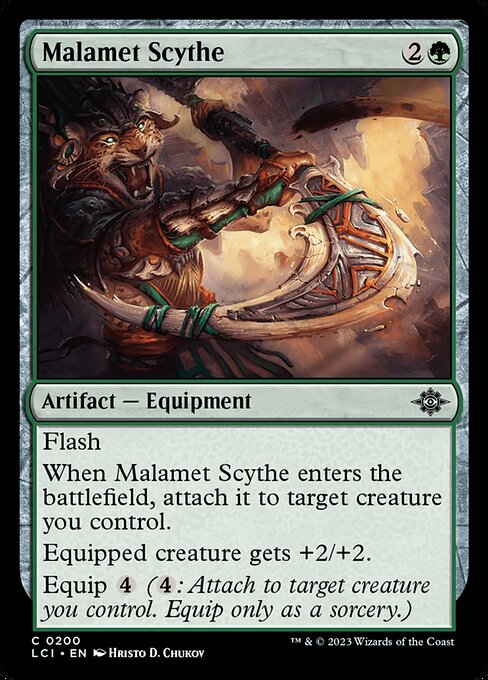 Malamet Scythe - The Lost Caverns of Ixalan (lci) #200 [Foil] [Foil]