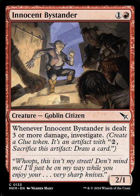 Innocent Bystander - Murders at Karlov Manor (MKM) #133 [Foil] [Foil]