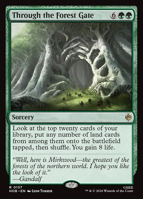 Through the Forest Gate - The Hobbit (hob) #137 [Foil] [Foil]