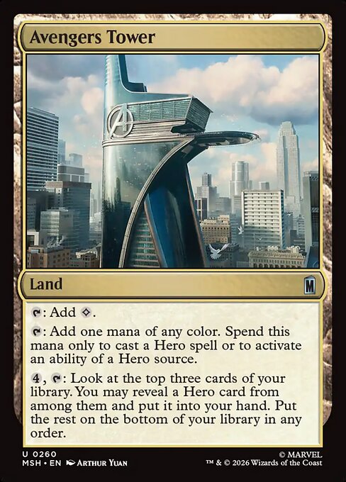 Avengers Tower - Marvel Super Heroes (MSH) #260 [Foil] [Foil]