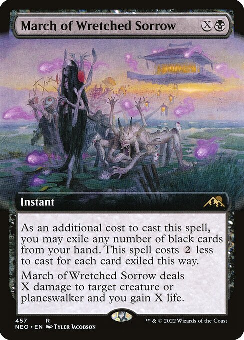 March of Wretched Sorrow - Kamigawa: Neon Dynasty () #457