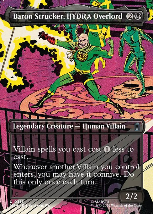 Baron Strucker, HYDRA Overlord - Marvel Super Heroes () #315 [Foil] [Foil]