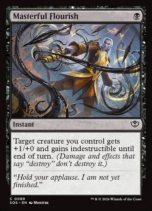 Masterful Flourish - Secrets of Strixhaven () #89 [Foil] [Foil]