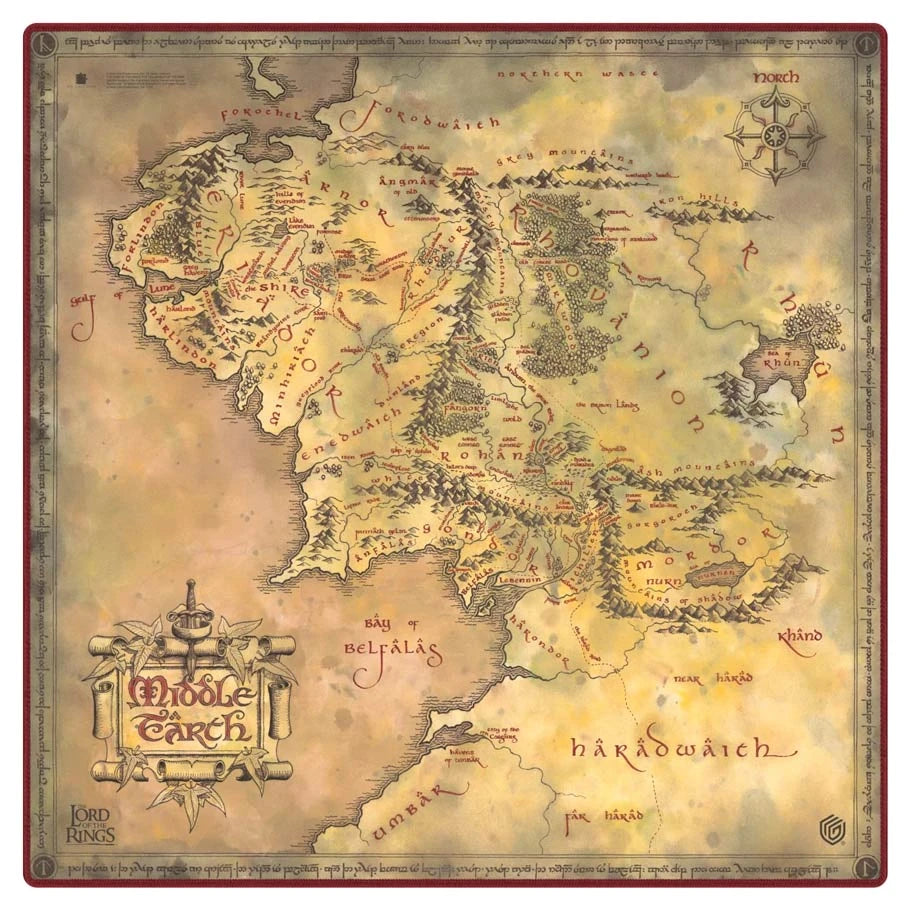 Ultimate Guard The Lord of the Rings - Places of Middle-earth Oversized Playmat (61 x 61 cm)