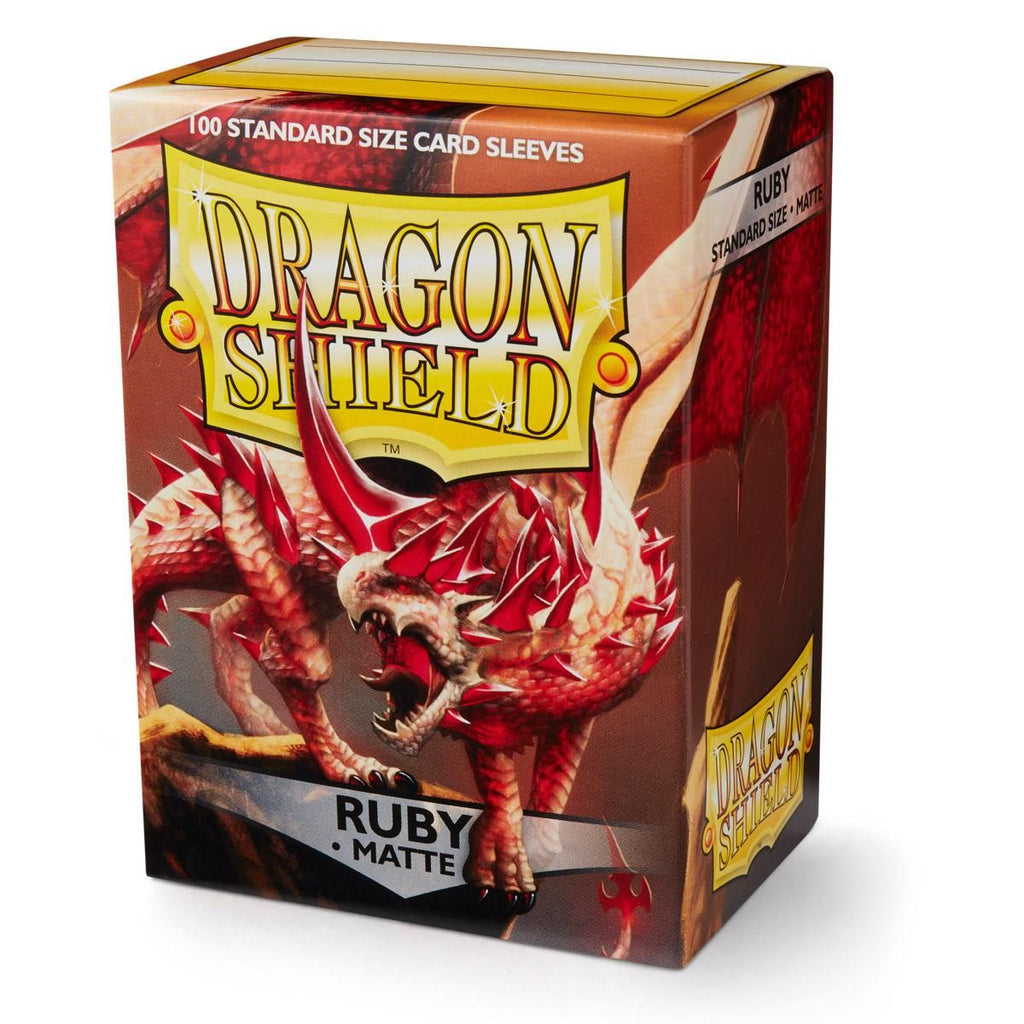 Dragon Shield - Ruby - Matte Standard Sleeves (100 Sleeves)