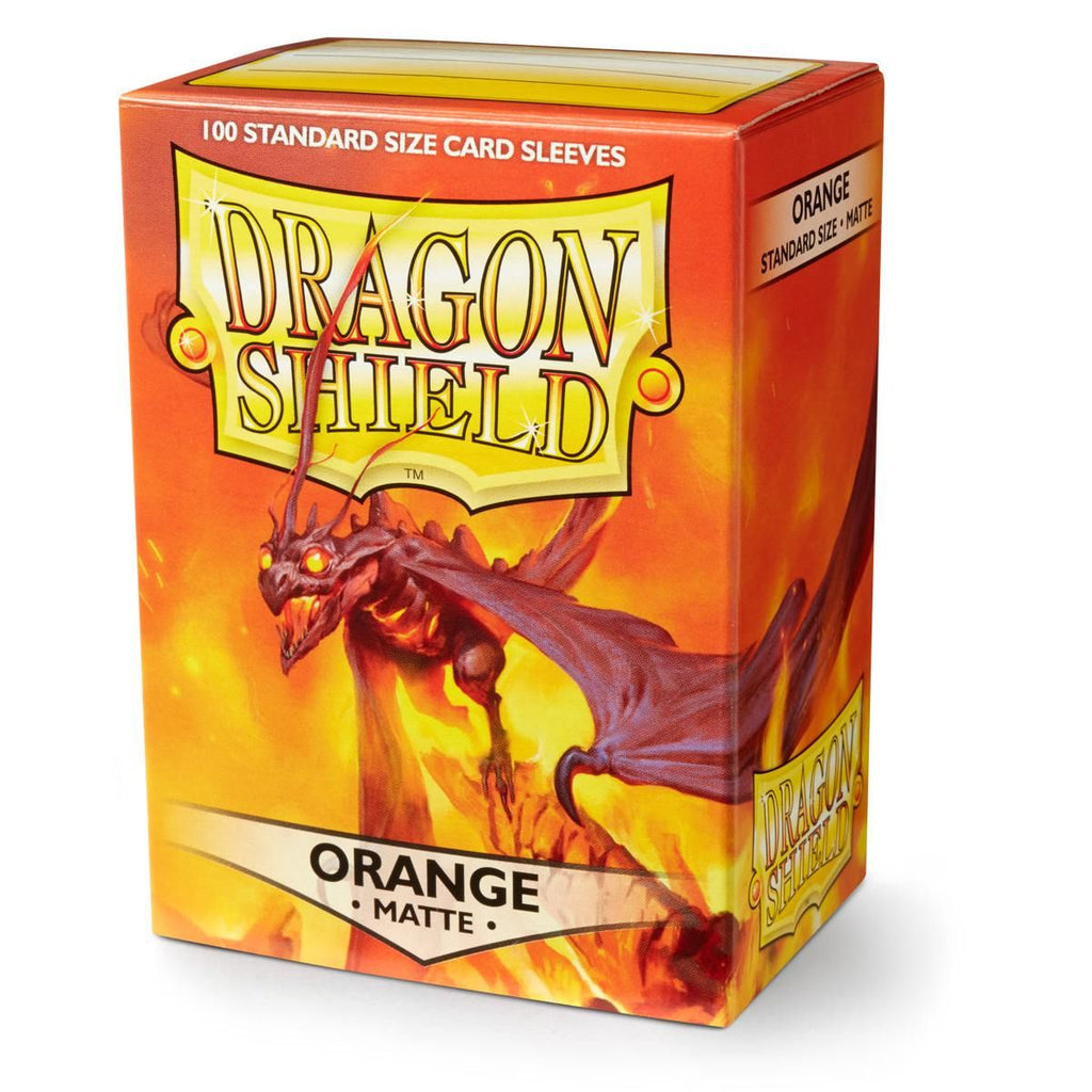 Dragon Shield - Orange - Matte Standard Sleeves (100 Sleeves)