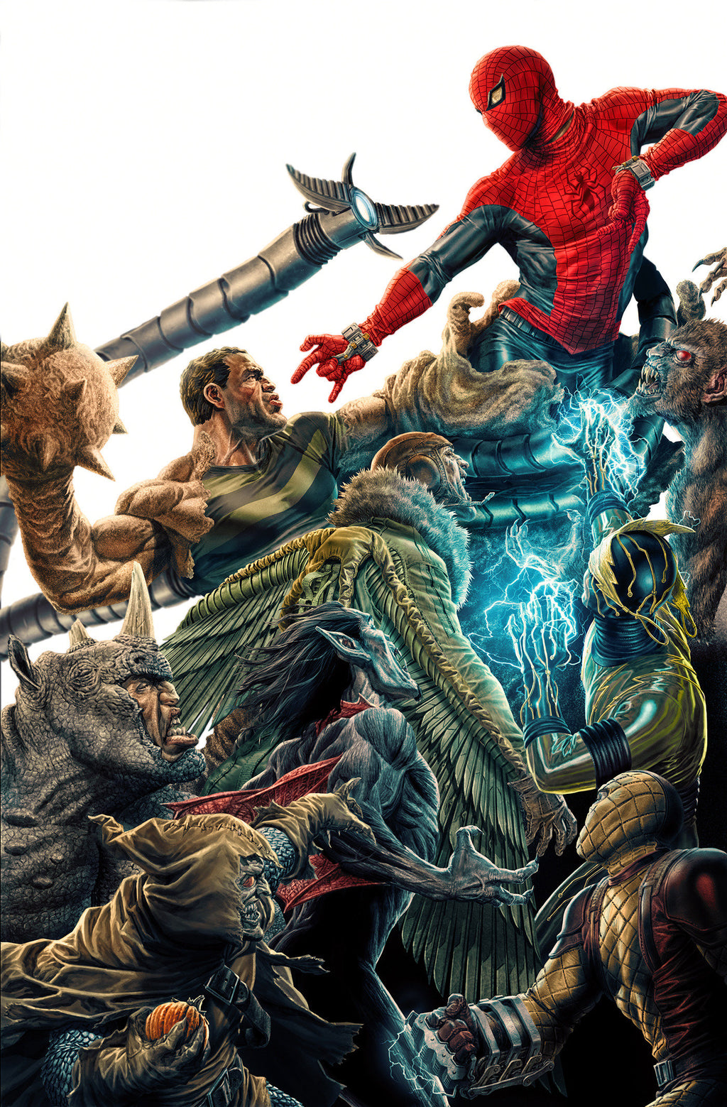 AMAZING SPIDER-MAN #1000 LEE BERMEJO AMAZING VISIONS VIRGIN VARIANT [1:100]