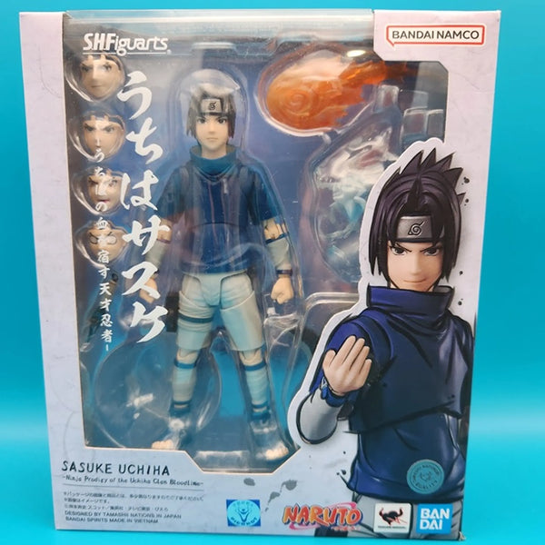 TAMASHII NATIONS - Naruto Shippuden - Sasuke Uchiha-Ninja Prodigy of The Uchiha Clan Bloodline, Bandai Spirits S.H.Figuarts Action Figure